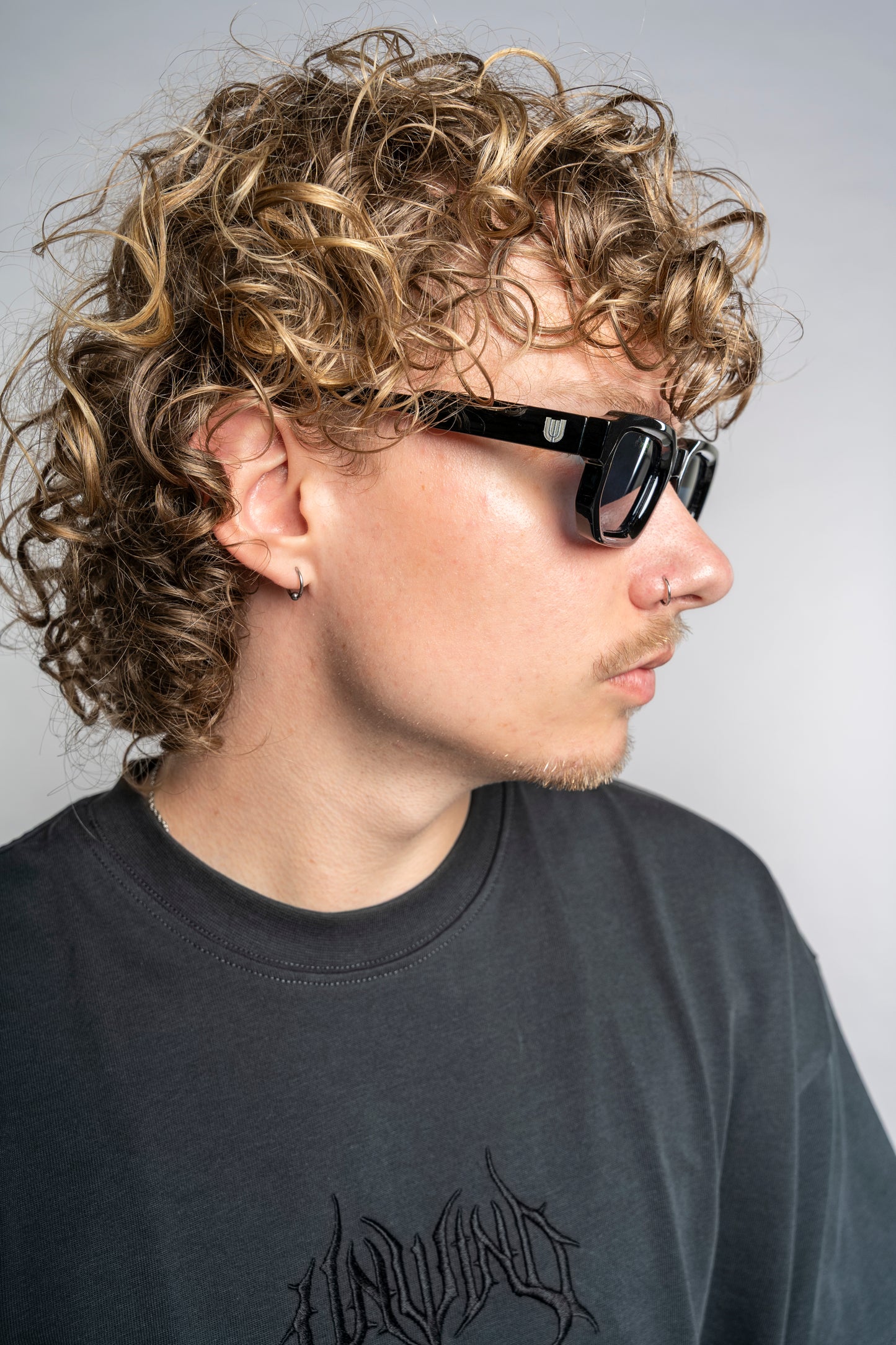 SILVER LOGO SUNGLASS