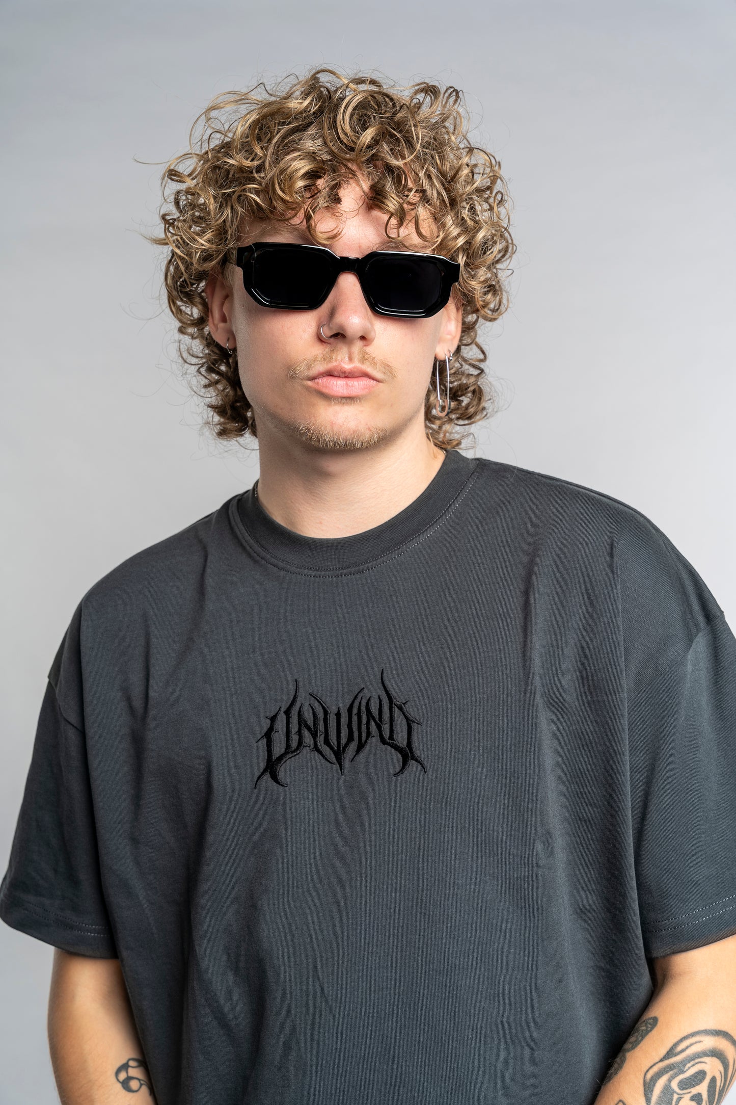 SILVER LOGO SUNGLASS