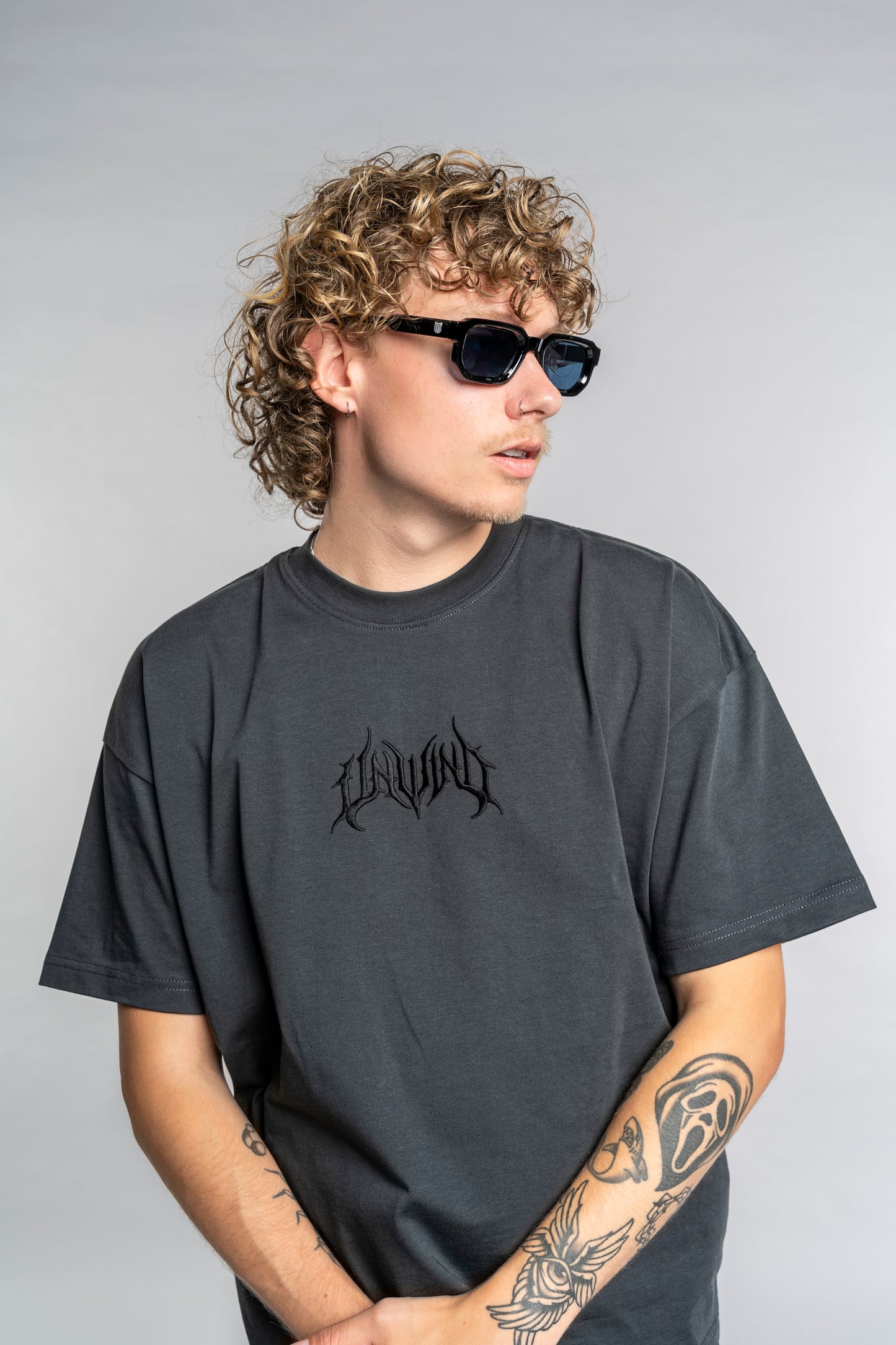SILVER LOGO SUNGLASS