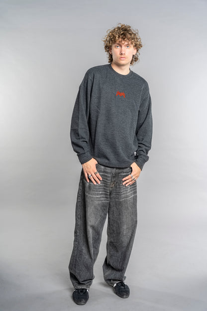RED LOGO WAFFLE LONG SLEEVE
